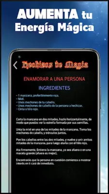 Hechizos y Conjuro magia negra android App screenshot 0