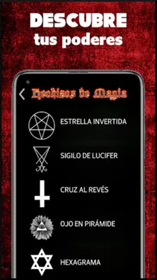 Hechizos y Conjuro magia negra android App screenshot 1